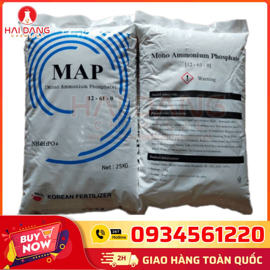 Phân Bón MAP 12-61-0 Trung Quốc – Siêu Kích Rễ, Tạo Mầm Hoa Cực Mạnh